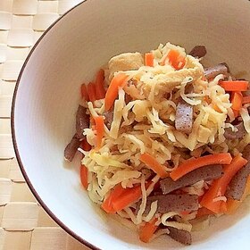 作り置きおかず✿切干大根と高野豆腐の煮物